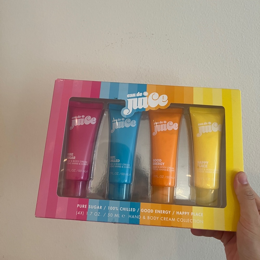Cosmopolitan Eau Juice Body & Hand Cream Set 4 - Pure Sugar/Beach/Chilled/Energy